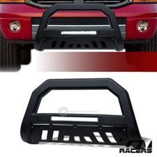 For 2006-2008 Dodge Ram 1500 Textured Blk Avt Aluminum Led Bull Bar Grille Guard