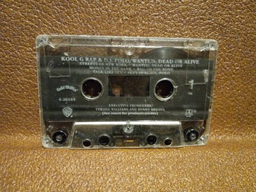 KOOL G RAP & DJ POLO Cassette-Wanted: Dead or Alive **NO CASE**