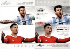 2024 Leaf EXCLUSIVE LEGENDS LIONEL MESSI / CRISTIANO RONALDO #ELE-29 SOCCER