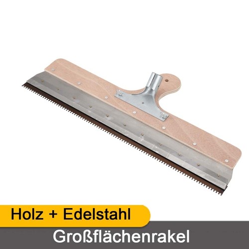 Großflächenrakel gezahnt 560mm Flächenrakel Flächenspachtel Stehrakel Rakel DE - Bild 1 von 15