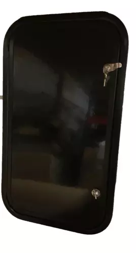 Forest River RV Cargo/Baggage Door 29 1/2 x 17 1/2 Black/Camper/Motorhome