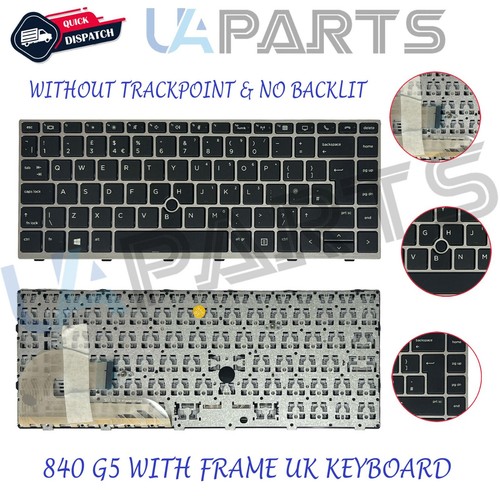 Rechange Pour HP Elitebook 745 G5 840 G5 G6 Clavier Ru Portable Clavier + Cadre