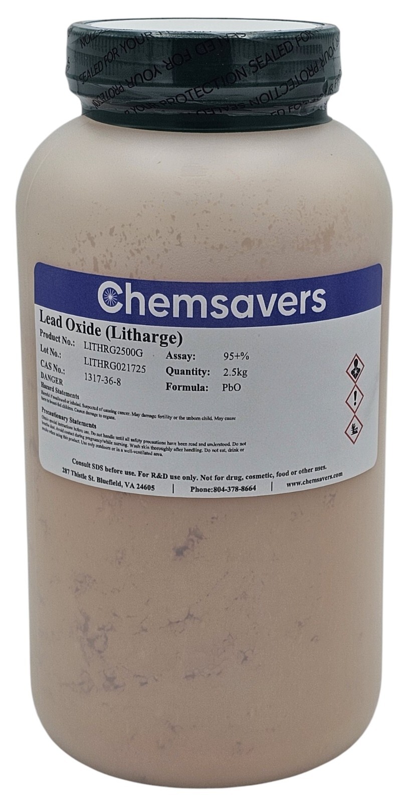 Litharge Lead Oxide (Litharge), 95+%, 2.5kg | eBay