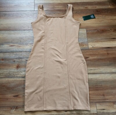 Wild Fable Dress Womens M  Brown Sleeveless NEW 