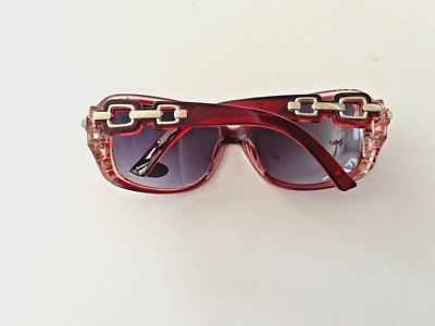 Womens Rhinestones Square Wrap Bling Fashion Sunglasses With  display picture 3