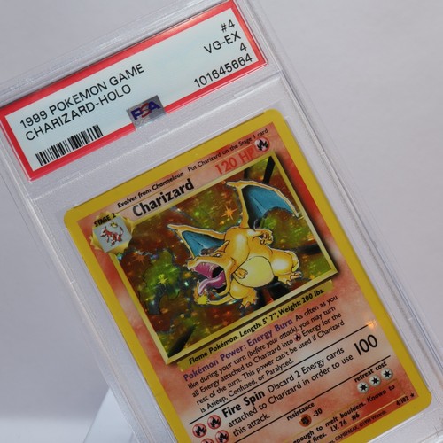 Pokemon TCG - Charizard 4/102 Base Set Holo Rare - PSA 4 VG/EX