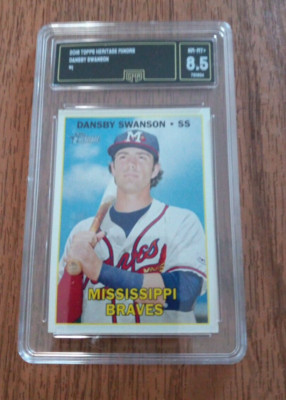 2016 Topps Heritage Minors DANSBY SWANSON #1 - GRADED 8.5 NM-MT+