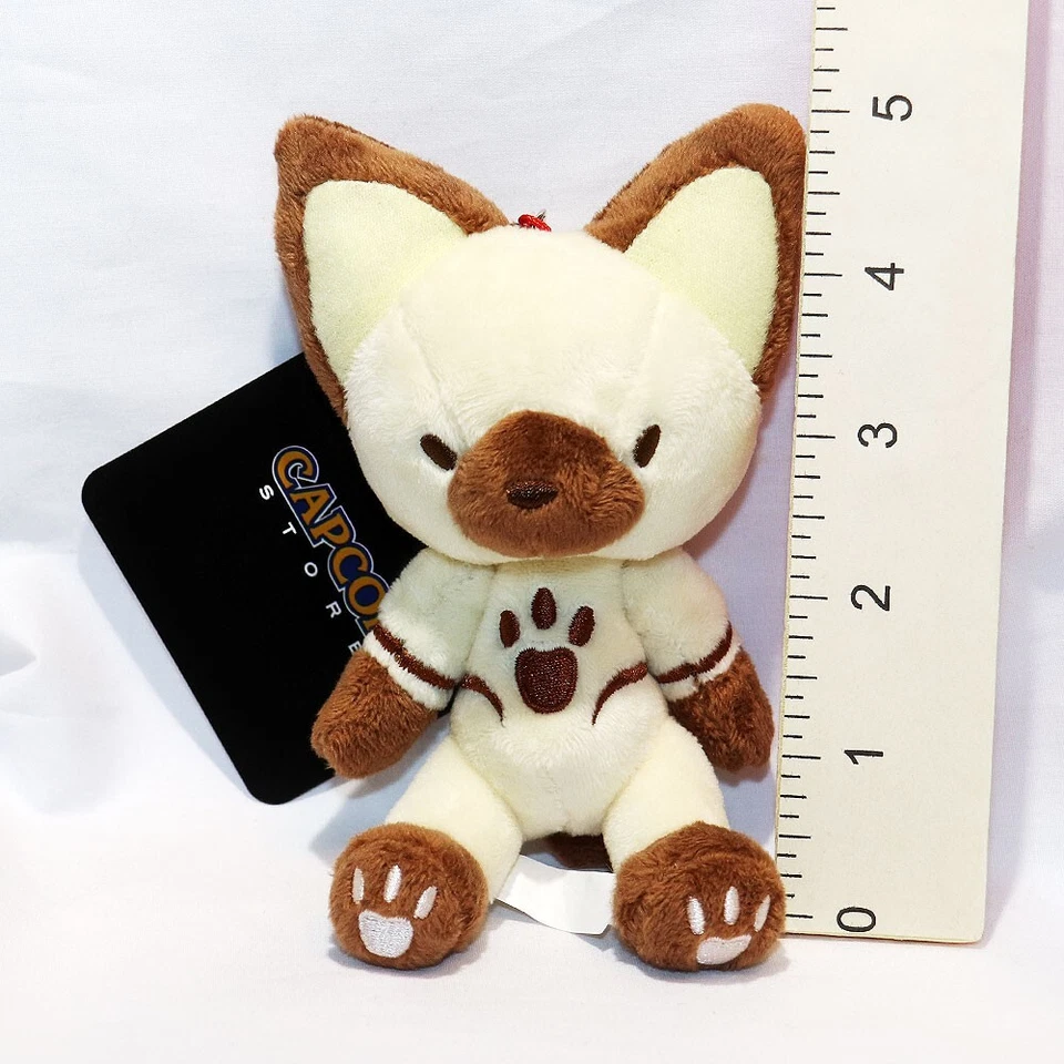 CAPCOM Monster Hunter Wilds Airou Palico Teddy Charm Plush Toy Store L/E MHWs - Image 2 of 4