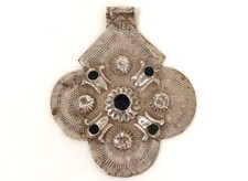 Pendant Talisman Silver Foulet Khamsa Fatma Morocco Fes Maghreb 20th