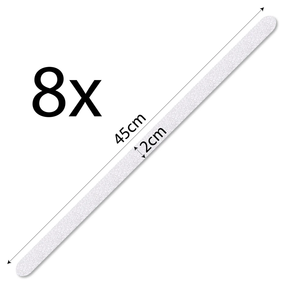 Antirutsch-Streifen 45cmx2cm, 8 Stk, transparent - Bild 2 von 4