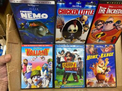 Disney DVD Lot (6)- Camp Rock, Home on the Range, Finding Nemo, Chicken Little,