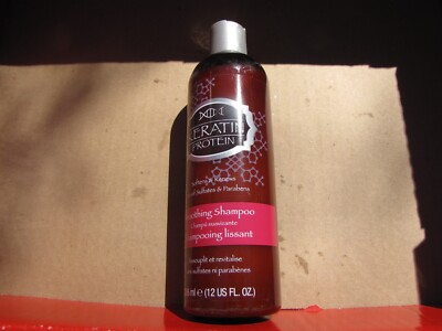 Hask Keratin Protein Sulfate Free Smoothing Shampoo Softens and Renews 12 Ounce