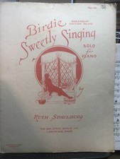 1923 Lawrence Massachusetts sheet music  Sweetly Singing  