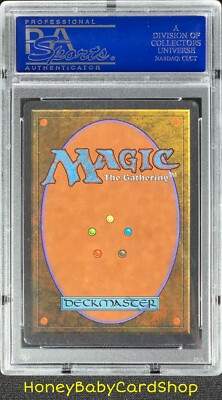 MTG Unlimited Edition 1993 Merfolk of the Pearl Trident PSA 9 Mint