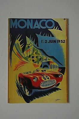 EINE AK NEUAUFLAGE GRAND PRIX MONACO 1952