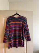 Vibrant Multi-Colored Vintage Striped Sterling Harris Sweater- Size Small