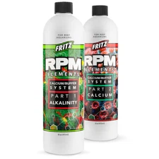 Fritz RPM Elements Part 1 & 2 Alkalinity & Calcium 2x 16oz for Reef Aquariums