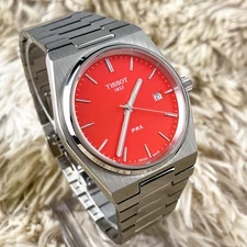 Tissot PRX 40mm Red Dial Stainless steel Men's Watch T137.410.11.421.00