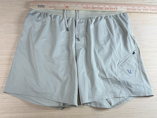 Vuori Qualify Laufshorts 6" Herren Large gefüttert V3022 hellbraun sportlich Stretch Fitnessstudio - Bild 5 von 6