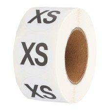 500 Pcs Clothing Labels, XS Size Tag Garment Labels for Boutique, White