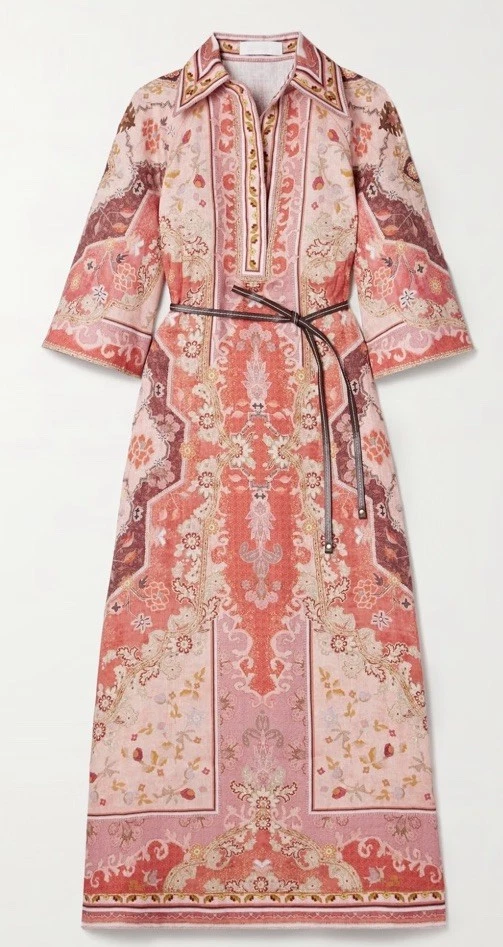 Zimmermann Wylie Linen Midi Dress AU 4, US 12, UK 16, FR 44, IT 48 SOLD OUT - image 4 of 4