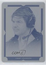 2021 Leaf Art of Sport Printing Plate Cyan 1/1 Jimmy Johnson #BA-JJ1 HOF tr4