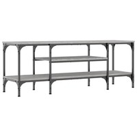 Tv-Schrank Grau Sonoma 121X35X45 Cm Holzwerkstoff & Eisen