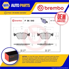 Brake Pads Set fits BMW 330 E46 3.0D Front 00 to 07 Brembo 34112157573 Quality