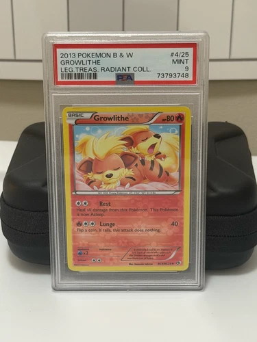 PSA 9 Growlithe #RC4 - Pokemon Radiant Collection Legendary Treasures - MINT