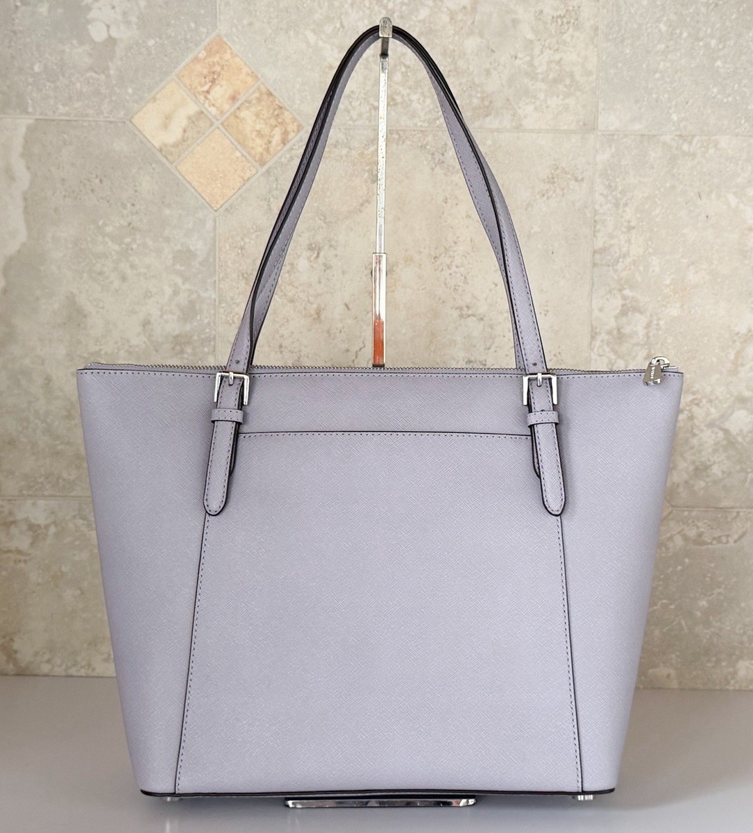 Michael Kors Ciara Large East West Top Zip Shoulder Tote Leather