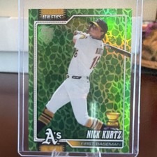 Topps 2026 Series 1 Nick Kurtz #97 Athletics Rookie Green Parallel