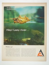 Hey Lazy River Allis-Chalmers Tube Turbine Hydraulic Power Ad 1967 Vintage Print