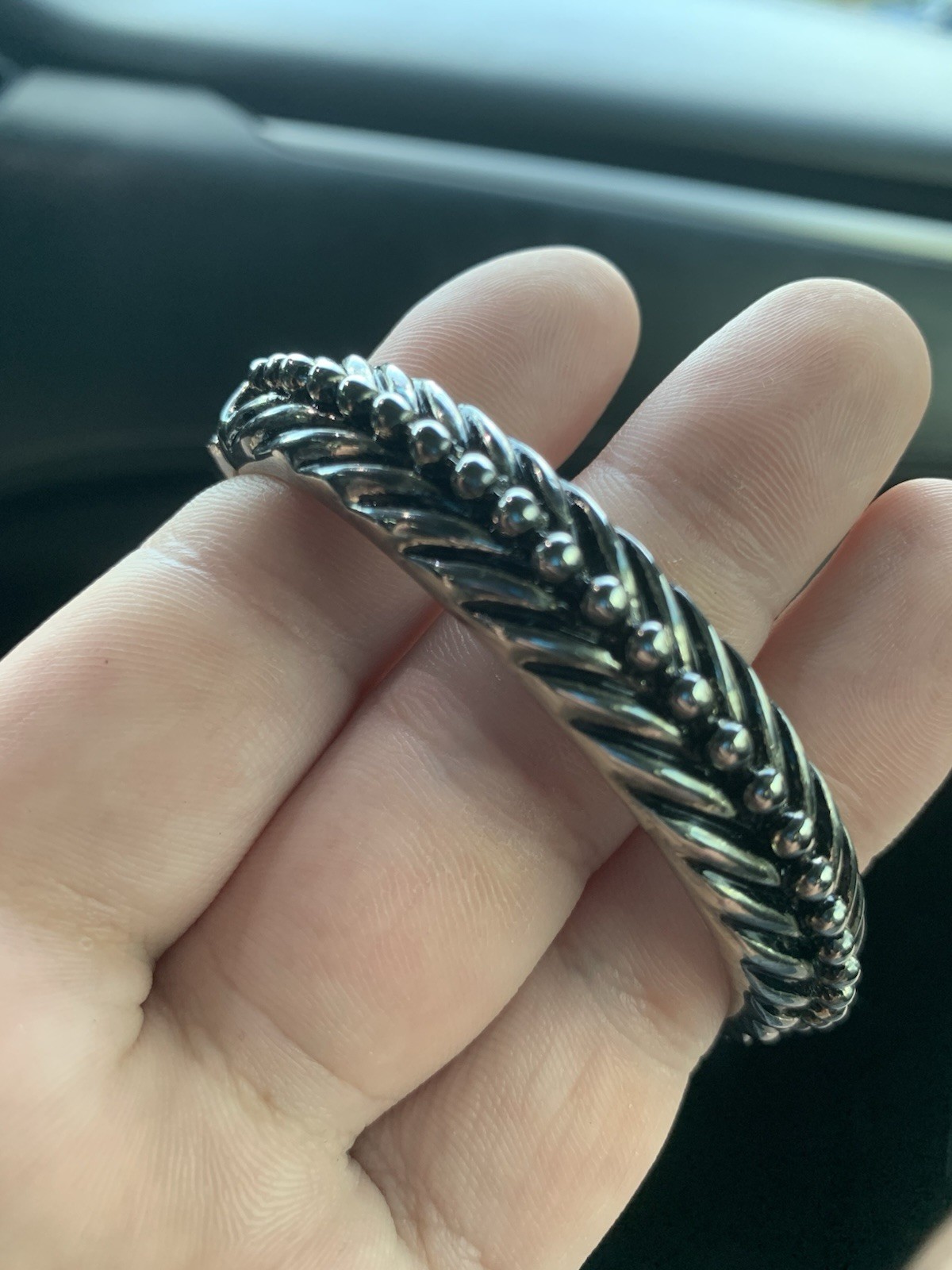 Silvertone bracelet