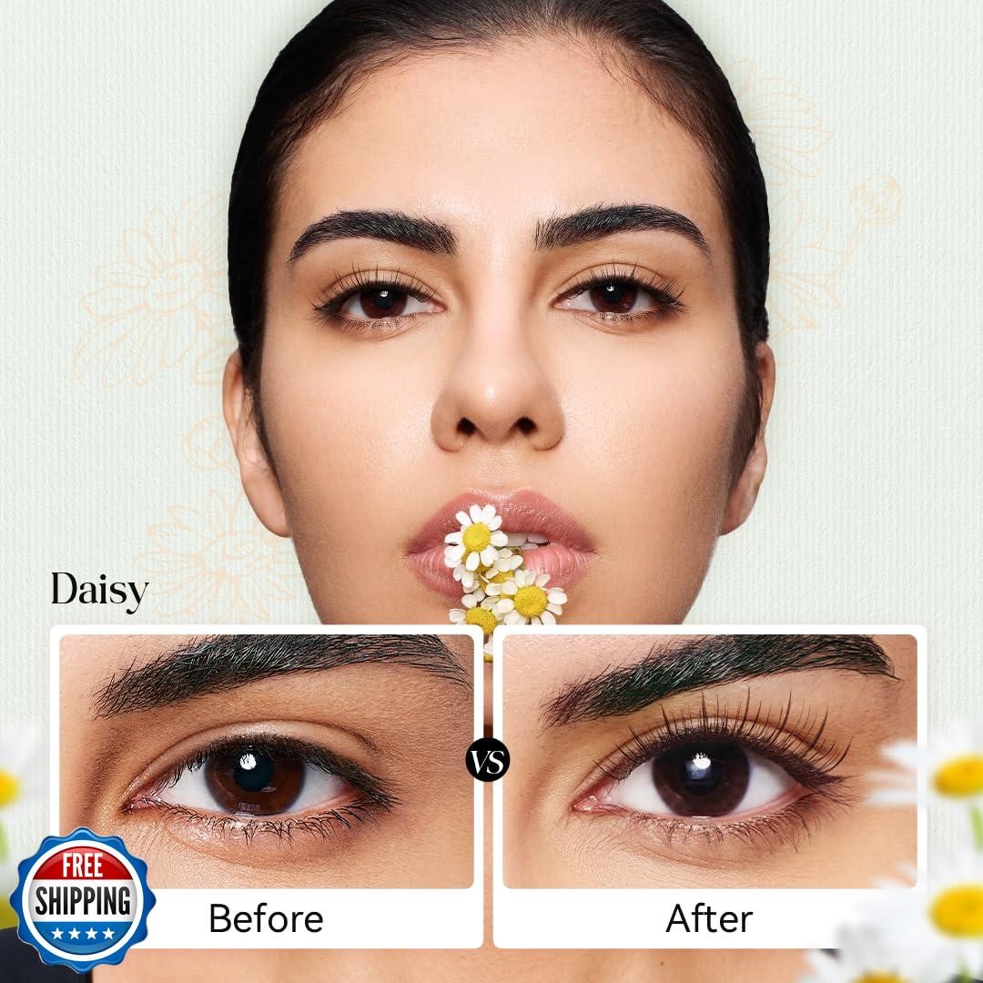 WOSADO Soft Magnetic Eyelashes Kit with Applicator, [Daisy] 22mm Reusable Glu