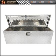 48x15x15 Aluminum Pickup Truck Trunk Bed Tool Box Trailer Storage Boxlock
