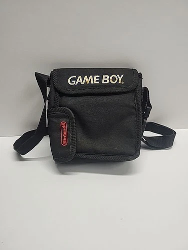 Vintage Game Boy NES Nintendo Original Black Carrying Case w/Shoulder Strap