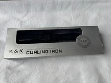 K K HEATED CURLING BRUSH 1.5" CERAMIC TOURMALINE IONIC VOLUMIZING HOT BRUSH NEW