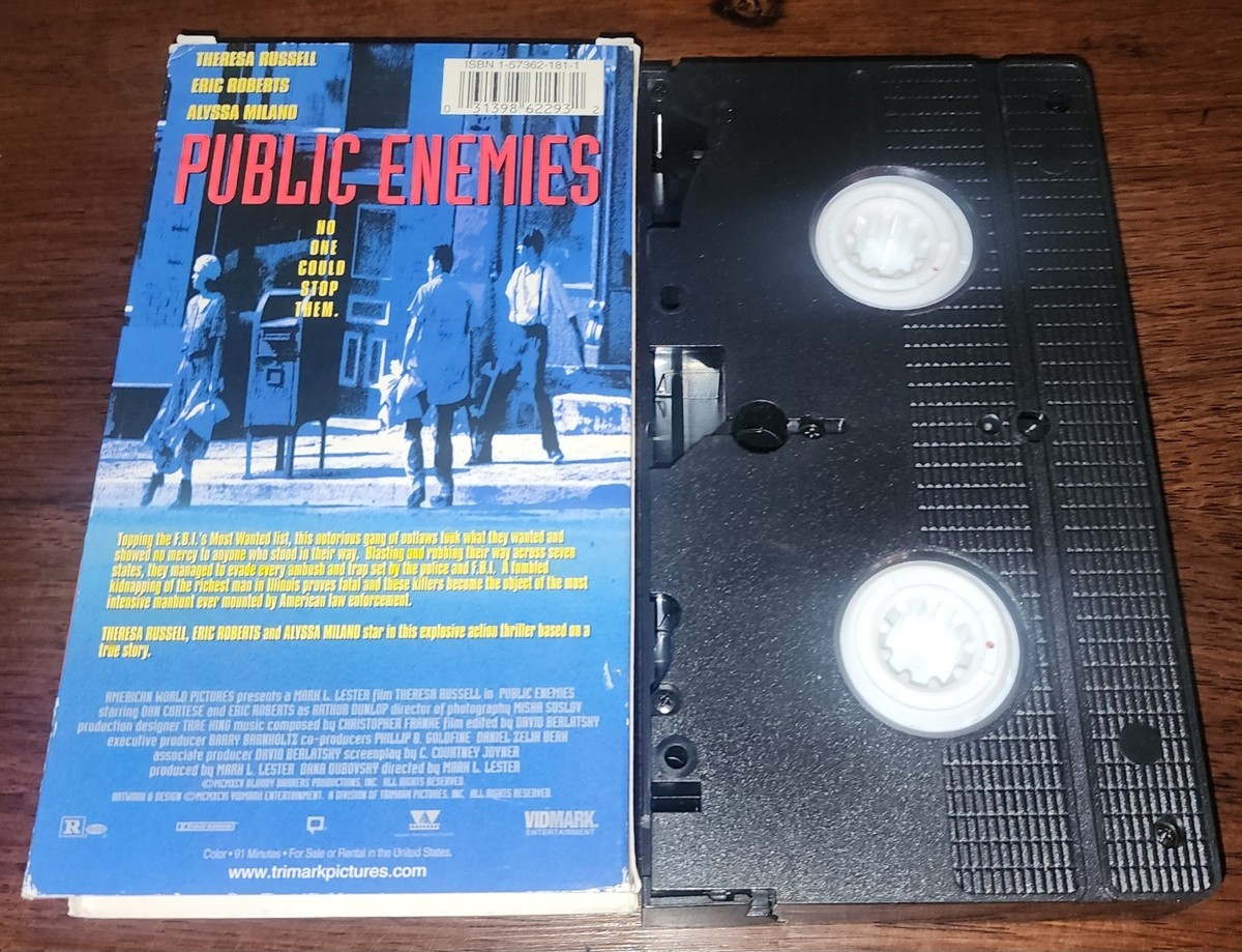 Public Enemies (1996) VHS RARE Theresa Russell Alyssa Milano Ma
