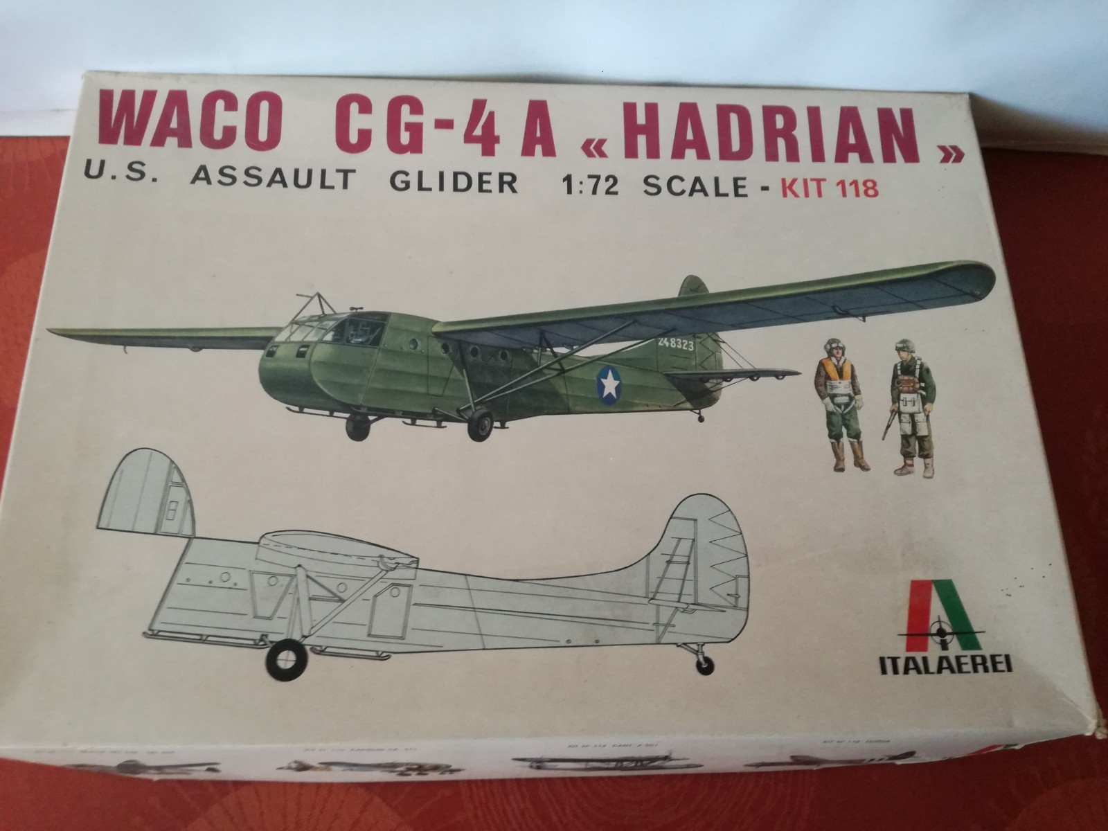 ✅👍​📌KIT 1/72 ITALAEREI 118 WACO CG-4A "HADRIAN" U.S. aliante d'assalto