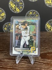 Easton Carmichael 2025 Bowman Draft 1st Chrome Mojo Refractor SP Pirates #BDC-50