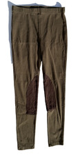 Lauren Ralph Lauren Equestrian Riding Legging Pant Women's Medium M Brown Green