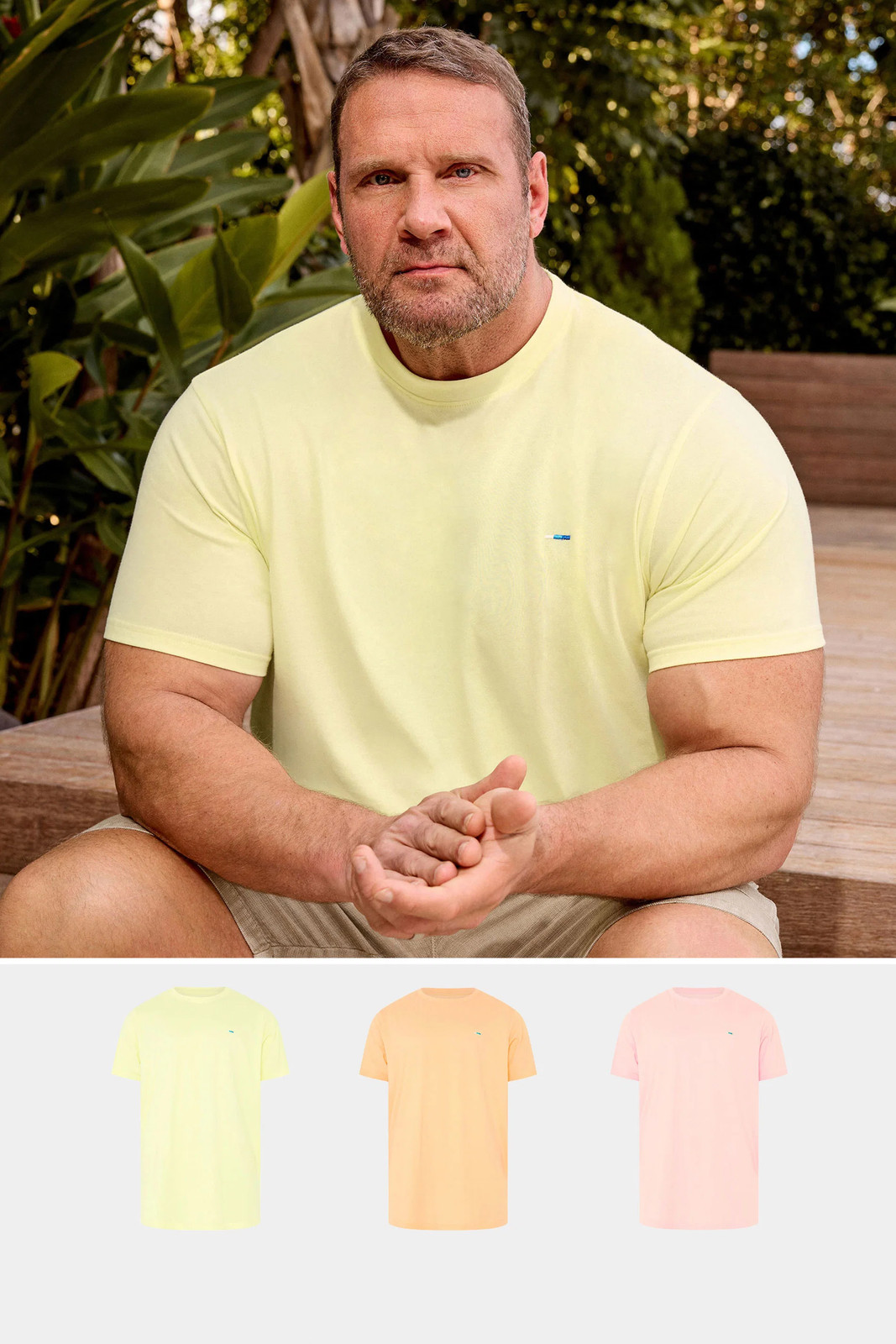 Badrhino Men's Multicolor 3 Pack Core T-Shirts | Size: 7-8Xl - Image 2