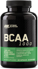 Instantized BCAA Capsules Branched Chain Essential Amino Acids, 1000Mg, 60 Count