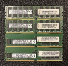 LOT OF 4  SK Hynix 16GB DDR4 PC4-2666V/2133P ECC Server RAM