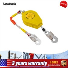7M Self Retracting Lifeline Lanyard Safety Fall Arrester Protection Hook 330lbs