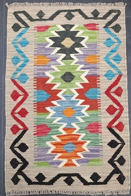 Kunsthandwerk Handarbeit Afghan Teppich Kelim Teppich Traditionell Orientteppich Wollteppich, 90x60 CM