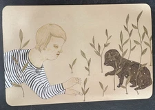 art postcard Do Little Allyson Mellberg 2008 Cinders gallery invitation