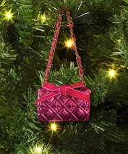 2025 Target Wondershop Pink Bag Purse Clutch Christmas Tree Ornament NEW