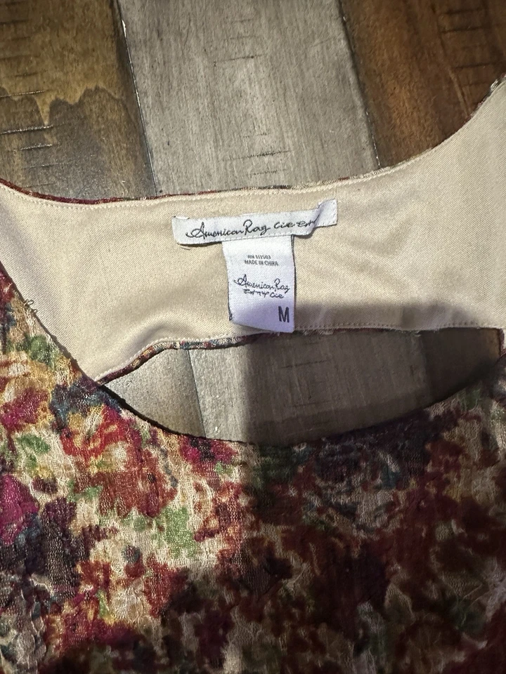 American Rag многоцветный 3/4 рукав платье средний размер - Изображение 4 из 4