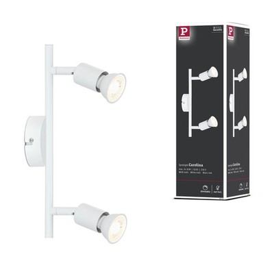 Spotlight Carolina GU10 230V max. 2x10W dimmbar Weiß matt